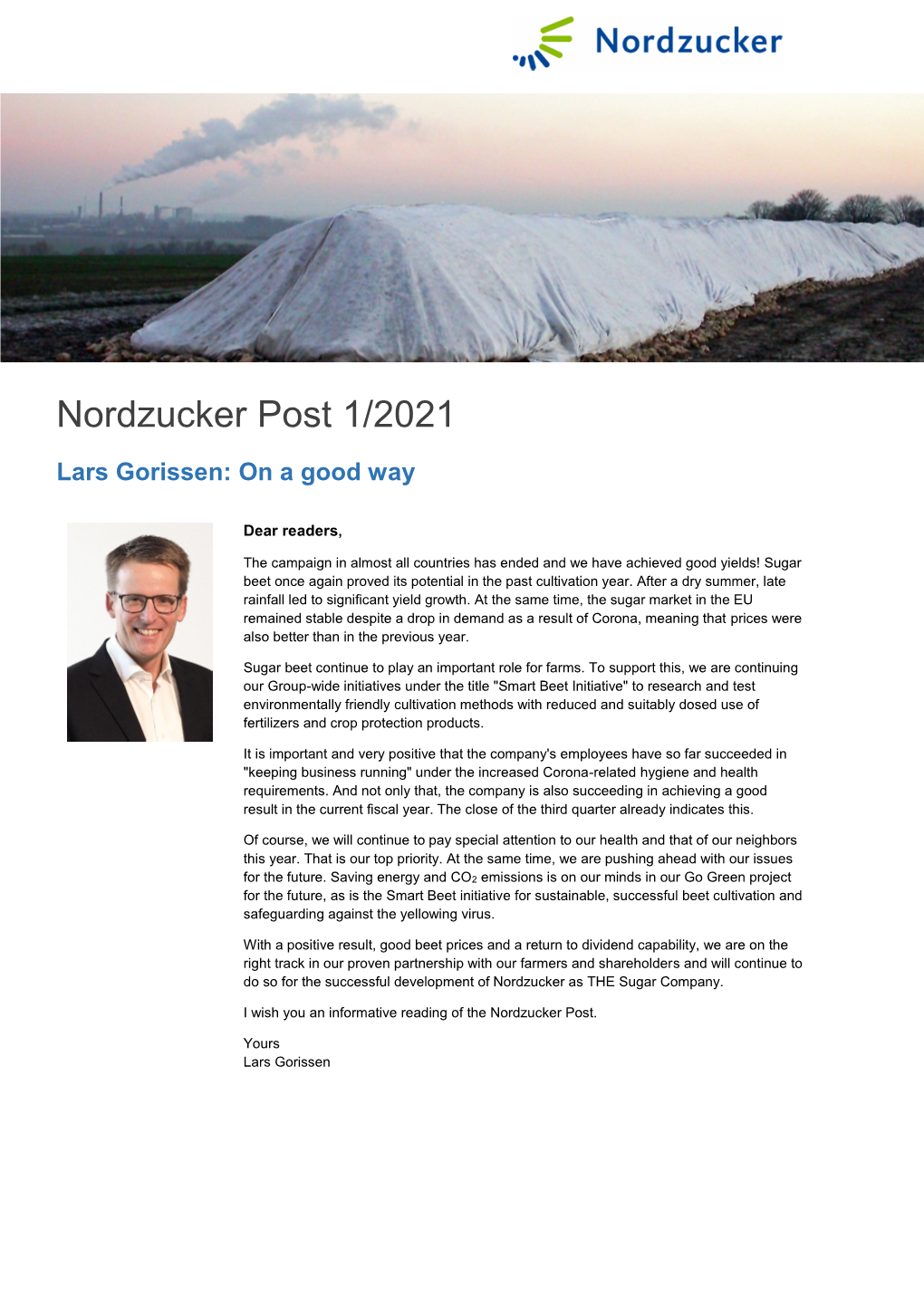 Nordzucker Post 01/2021