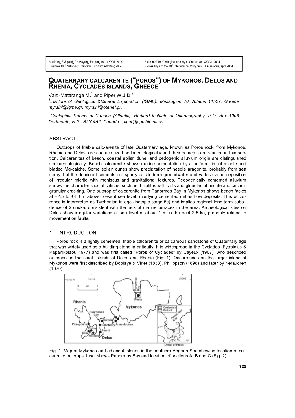 Quaternary Calcarenite (