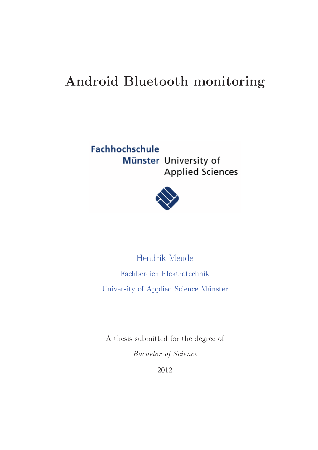 Android Bluetooth Monitoring