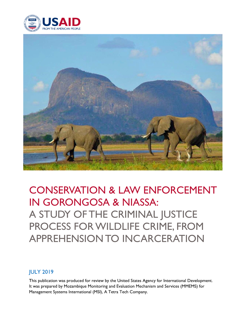 Conservation & Law Enforcement In