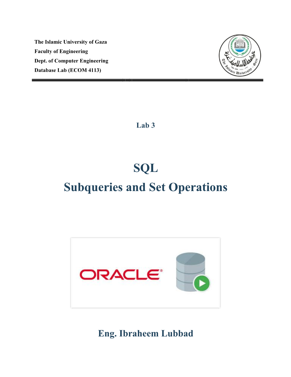 SQL Subqueries and Set Operations
