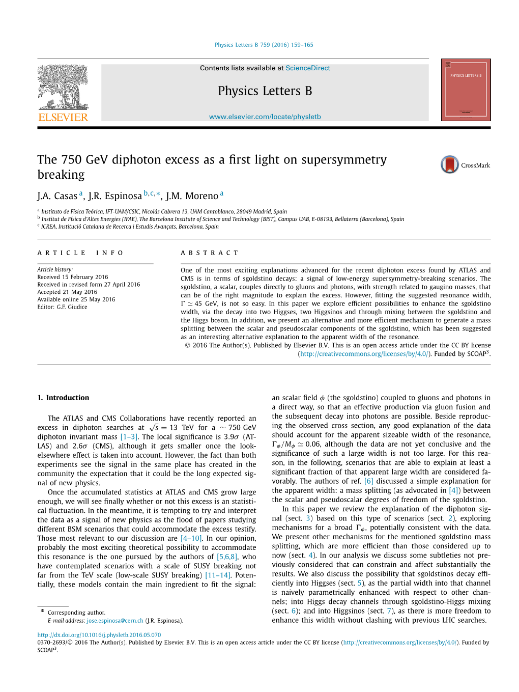 The 750 Gev Diphoton Excess As a First Light on Supersymmetry Breaking