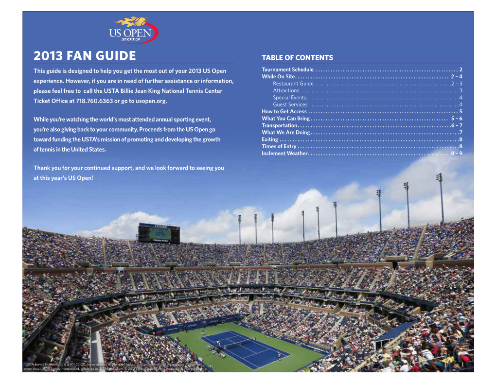 2013 Fan Guide