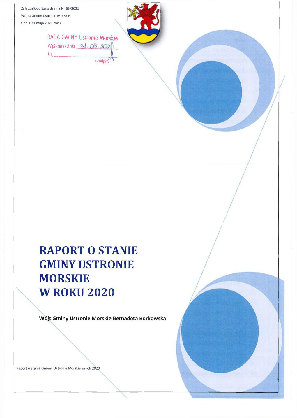 Raport O Stanie Gminy Ustronie Morskie Za Rok 2020 Spis Treści 1