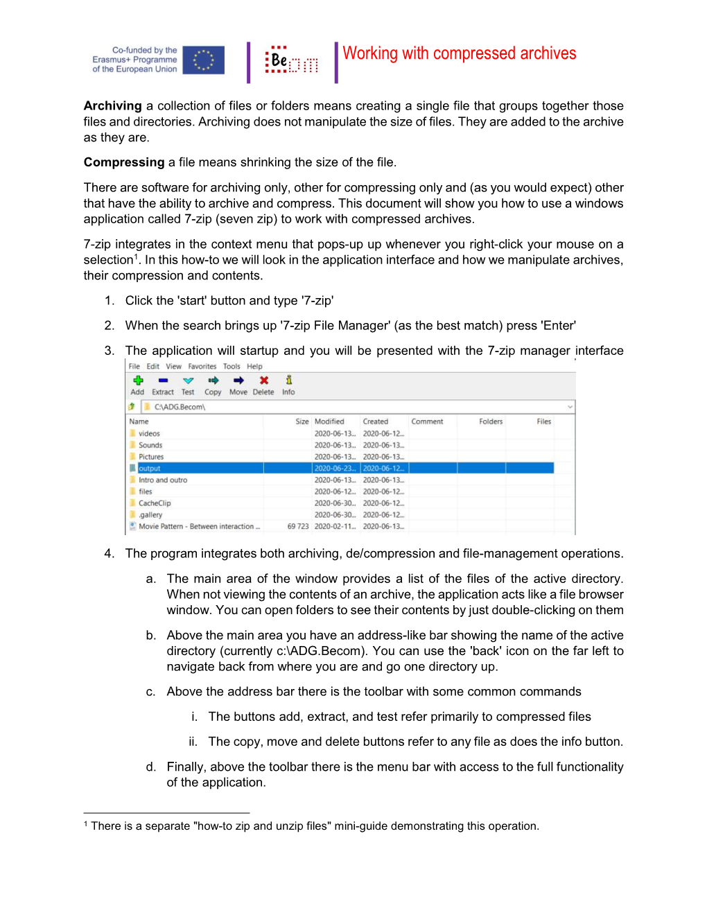 Working with Compressed Archives