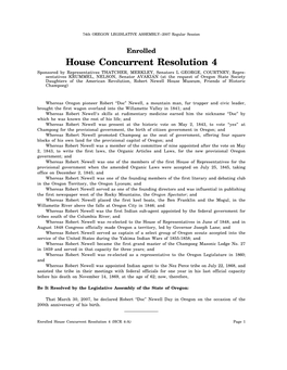 House Concurrent Resolution 4