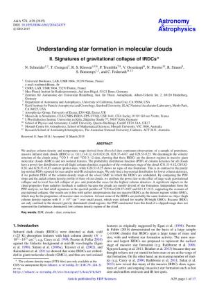 Understanding Star Formation in Molecular Clouds II