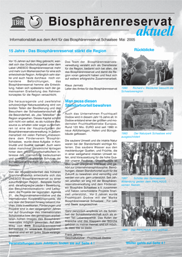 Aktuell Informationsblatt Aus Dem Amt Für Das Biosphärenreservat Schaalsee Mai 2005