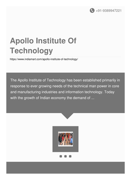 Apollo Institute of Technology