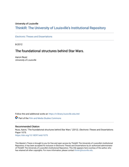 The Foundational Structures Behind Star Wars