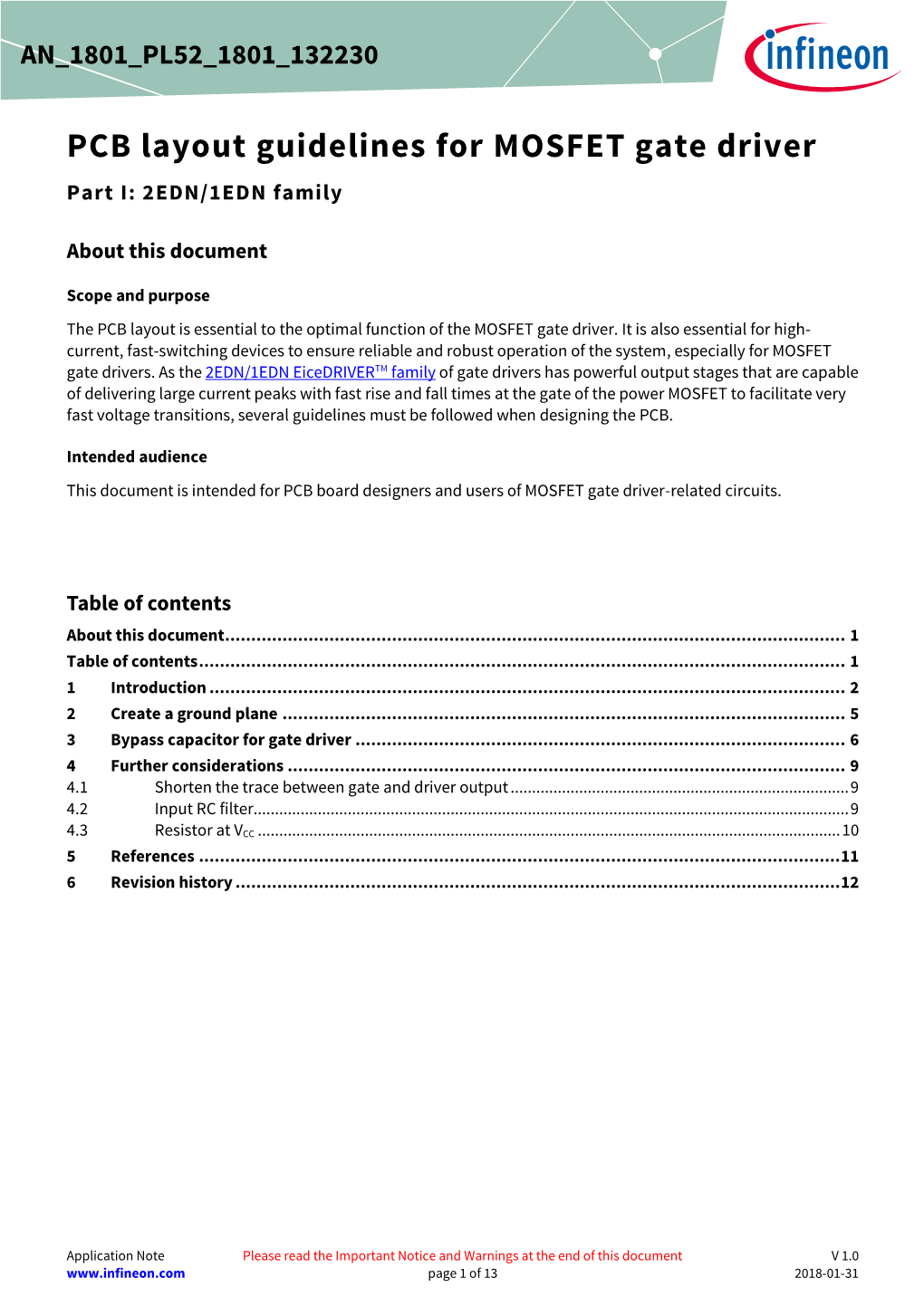 Application Note PCB Layout Guidelines for MOSFET Gate Driver - DocsLib