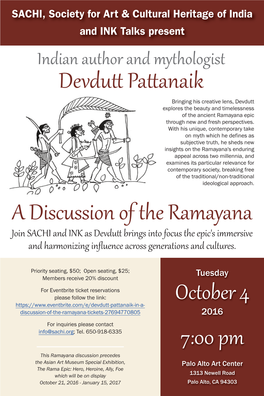 A Discussion of the Ramayana Devdutt Pattanaik