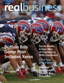 Buffalo Bills Game Plan Includes Xerox
