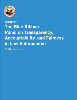 The Blue Ribbon Panel on Transparency, Accountability, And