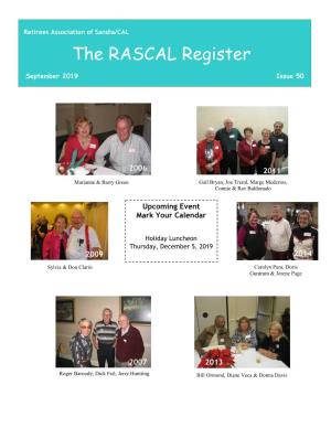 RASCAL Newsletter Summer 2019