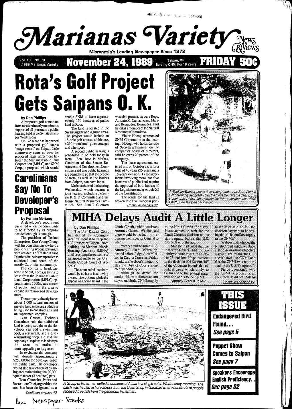 Rota's Golf Project Gets Saipans 0. K