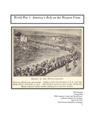 World War 1: America's Role on the Western Front
