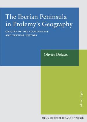 The Iberian Peninsula in Ptolemy's Geography