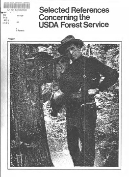 Selected References Concerning the Forest Service Policy