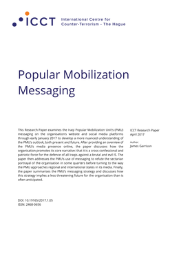 Popular Mobilization Messaging
