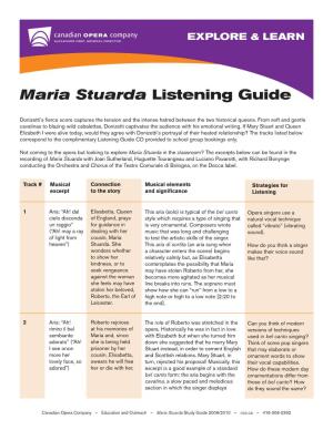 Maria Stuarda Listening Guide