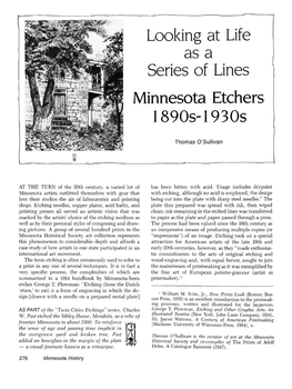 Minnesota Etchers 1890S-1930S / Thomas O'sullivan