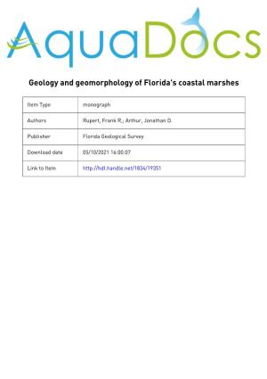 The Florida Geological Survey Holds All Rights to the Source Text of This Electronic Resource on Behalf of the State of Florida