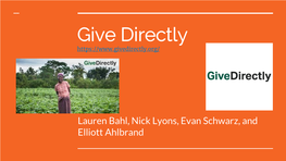 Give Directly Presentation