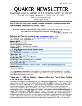 May 2015 Newsletter.Pages