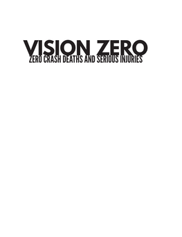 Vision Zero Petition March 2016