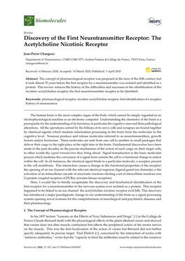 The Acetylcholine Nicotinic Receptor