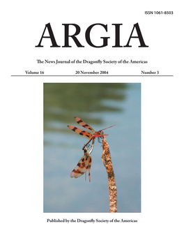 The News Journal of the Dragonfly Society of the Americas