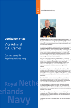 Cv Commander of the Royal Netherlands Navy