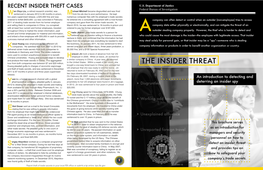 The Insider Threat