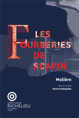 LES FOURBERIES DE SCAPIN Comédie En Trois Actes De Molière