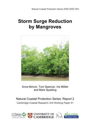 Storm Surge Reduction by Mangroves