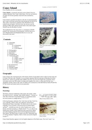 Coney Island - Wikipedia, the Free Encyclopedia 8/3/11 11:29 AM