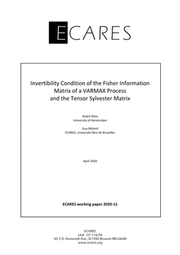 Invertibility Condition of the Fisher Information Matrix of a VARMAX Process and the Tensor Sylvester Matrix
