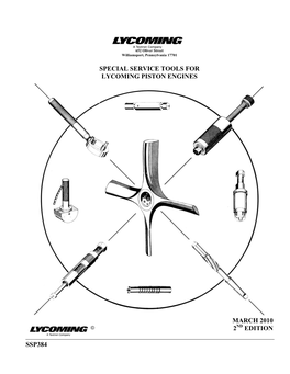 Special Service Tools for Lycoming Piston Engines March 2010 2