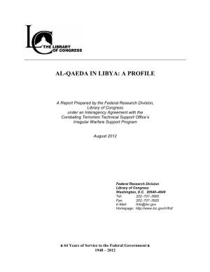 Al-Qaeda in Libya: a Profile