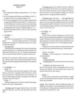 THE BOOK of HABAKKUK Habakkuk 3:3-7 Review 1. the Sin Of