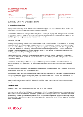 Procedural Rules Made by the NEC