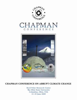 Chapman Conference on Abrupt Climate Change