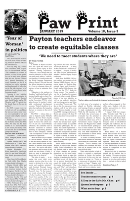 Payton Teachers Endeavor to Create Equitable Classes (Continued from P