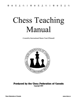 Chess Teaching Manual