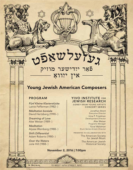 Young Jewish American Composers