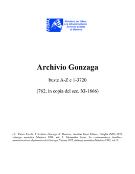Archivio Gonzaga