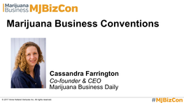 Marijuana Business Conventions