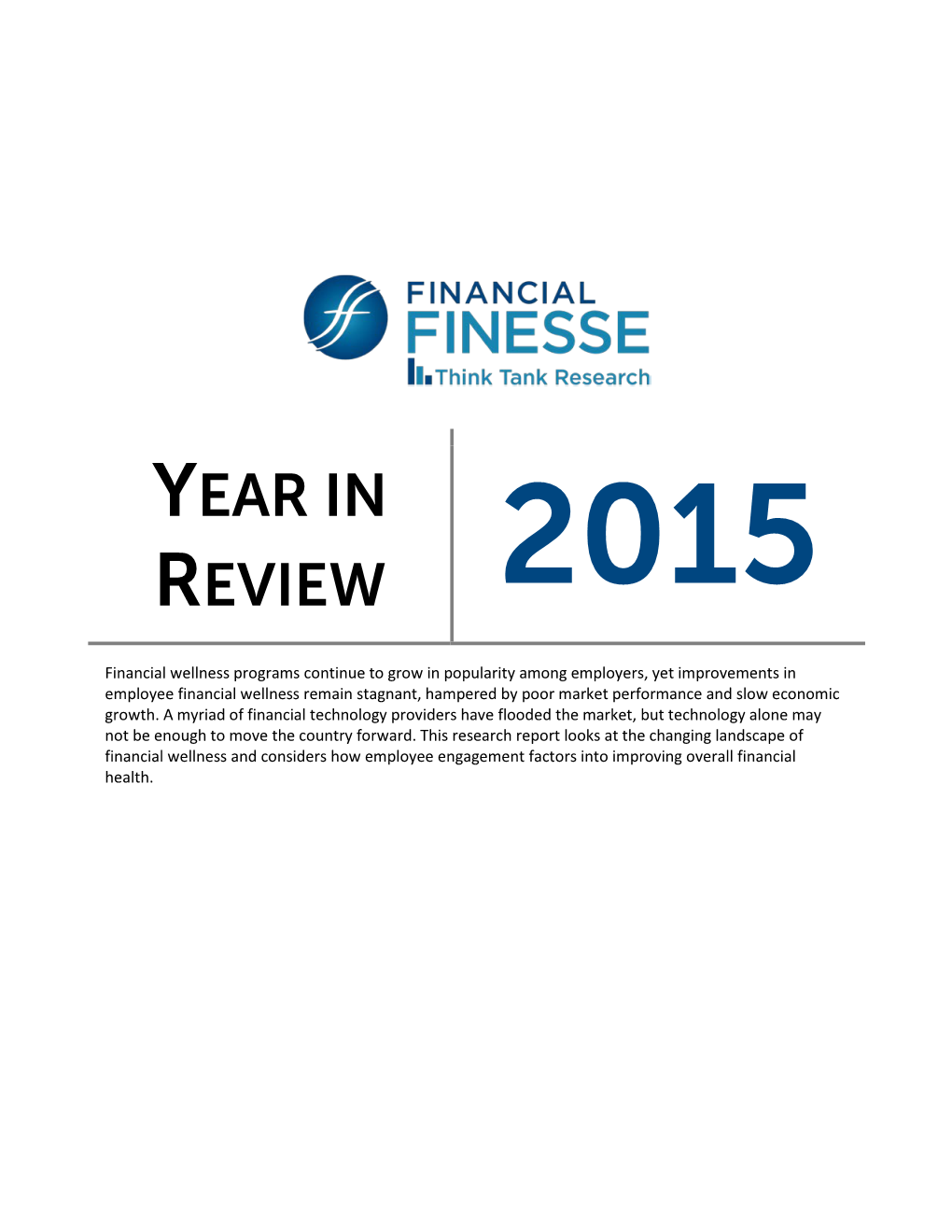 Financial Finesse 2015 Year in Review