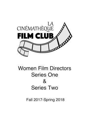 Women Film Directors Series One & Series